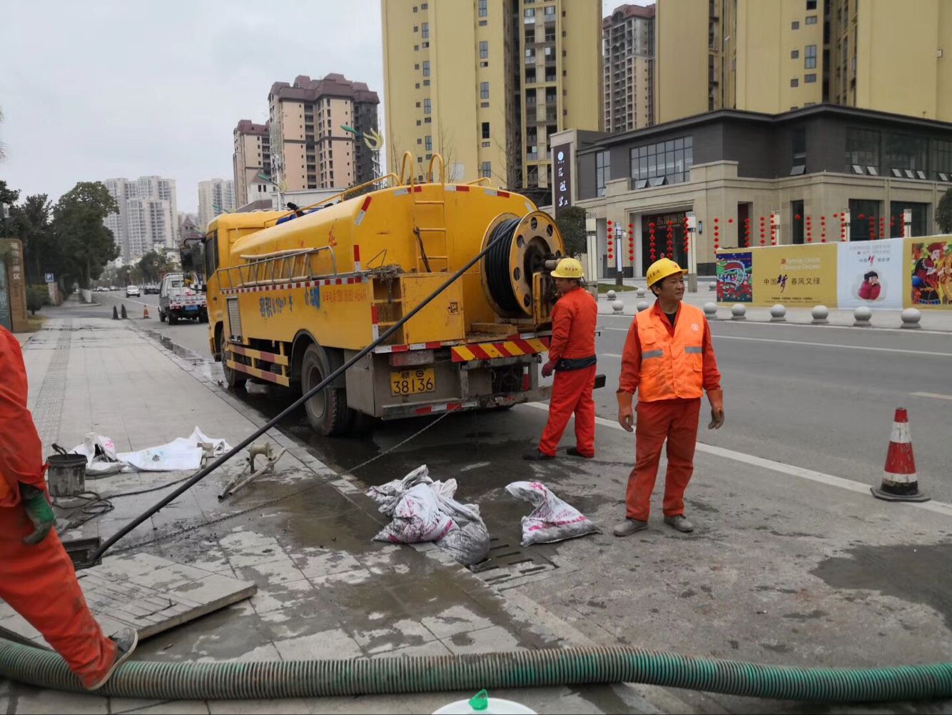 济水街道排污管道清淤-管道清洗