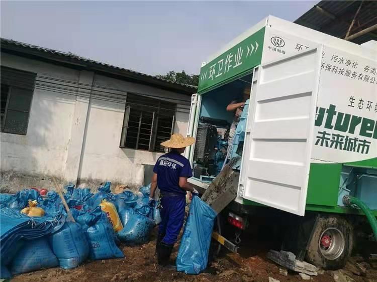 济水街道工业污泥压干处理